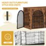 Wooden Dog Crate, Indoor Kennel for Small/Medium/Large Dogs 100 cm Image 5