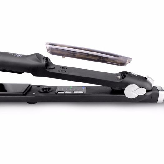 2 In 1 Fast Heat UP Tourmaline Ceramic Professional Steam Hair Straightener Curler For Salon Straightening Iron Styling