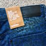 H&M blue leopard slim jeans size 27 Image 4