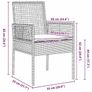 Garden Dining Set 3 pcs Beige Poly rattan Image 5