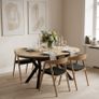 Jupiter X-Frame Loft Dining Table 100+40cm Gold Image 3