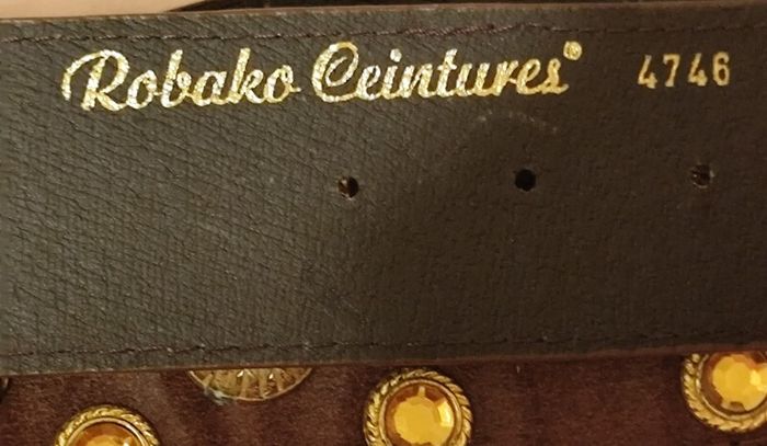 Vintage Leather Belts By Robako New Old Stock