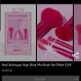 Real Techniques High Shine 4 Mini Pink Travel Brush Set Image 2