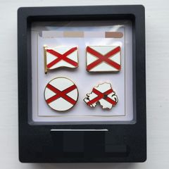 Northern Ireland Flag Pin Badge Set of 4 . Brand New Gift Boxed