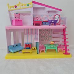 Shopkins house, car, doll and accessories