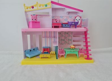 Shopkins house, car, doll and accessories