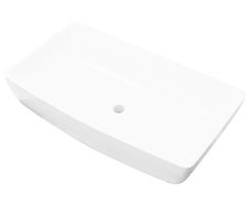 Luxury Ceramic Basin Rectangular Sink White 71 x 39 cm