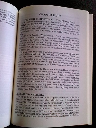 St. Mary's Parish Athlone A History Ireland Irish local history Westmeath Signed