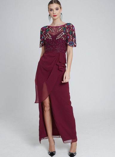 Virgos Lounge Embellished Ariann Maxi Dress