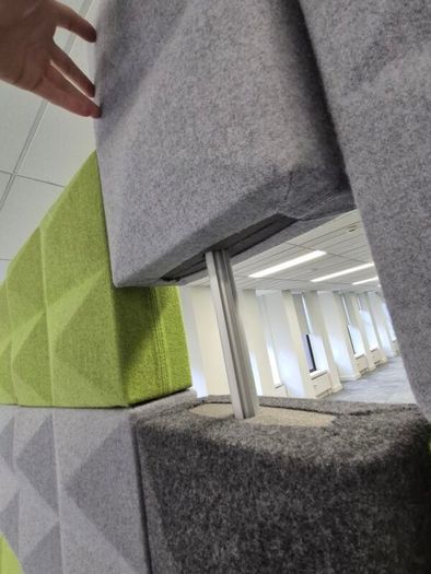 Ocee Design "Fabricks" Modular 3D Acoustic Wall / Room Divider (4.5m x 1.9m)