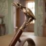 Cardoe Gilded Bronze(Leda and the Swan) Walking Stick Handle Image 10