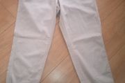 Stone cotton cuffed cargo trousers
