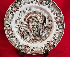 Vintage Johnson Bros HIS MAJESTY Turkey Dinner Plate