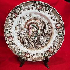 Vintage Johnson Bros HIS MAJESTY Turkey Dinner Plate
