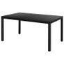 Garden Table Black 150x90x74 cm Aluminium and WPC Image 4