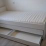 IKEA single bed with storage and extra bed space Image 4