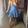 Blue Occasion Mini Dress Image 2