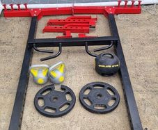 Squat rack & Airbike