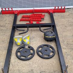 Squat rack & Airbike