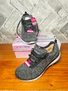 BNIB Skechers Flex Appeal Lite Weight Air Cooled Ladies Trainers UK6 EU39