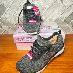 BNIB Skechers Flex Appeal Lite Weight Air Cooled Ladies Trainers UK6 EU39