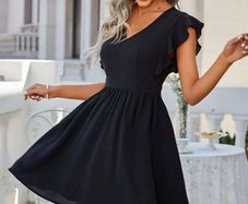 Black Summer Dress  size uk 8