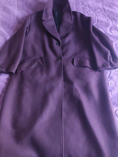 Zara Oversized Long Wool Blend Coat Burgundy  XL - NWOT
