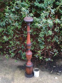 3 Foot 19th Century Mahogany Candle Stick