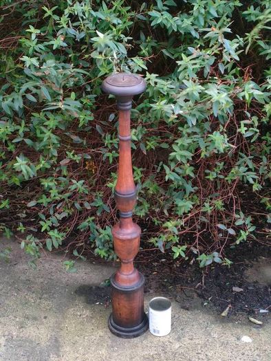 3 Foot 19th Century Mahogany Candle Stick