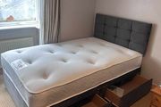Double beds grey color