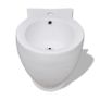Stand Toilet & Bidet Set White Ceramic Image 10