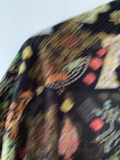 Metallic patterned blouse