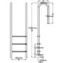 Pool Ladder 3 Steps Stainless Steel 120 cm Image 9