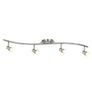 4 Spot Bar Light Satin Silver Image 2