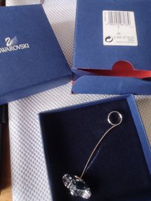 Swarovski figurine crystal card holder