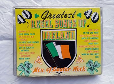 Rare 1991 Double Cassette: Rebel Songs of Ireland (postage included)