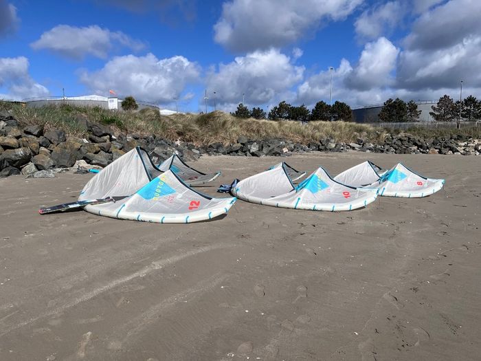 Complete Kitesurfing Quiver, 8,10,12M Duotone Evo's