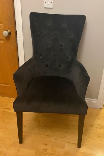 comfortable grey chair
