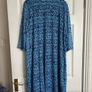 Occasion wear Royal Blue Dress with crochet effect jacket Image 5