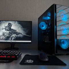 Full Setup Amd Ryzen Gaming Pc | 5 3600x | 16gb Ram | 1070ti 8gb | Nvme | Msi | Igame | Monitor