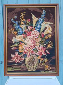 Vintage Needlework Picture