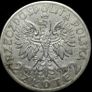 1934 Poland 2 Zloty "Head of Polonia" Silver Coin Image 2