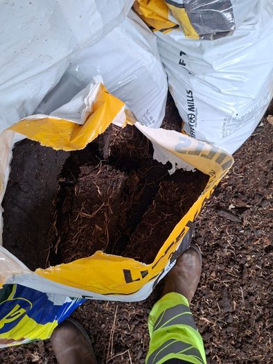 Bags of turf