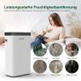 Dehumidifier 12L, Dehumidifier for Home & Clothes Drying 100m (40m), Timer, Auto Defrost, Quiet (40dB), 1.4L Tank, Continuous Drain, Built-In Pump, Automatic Mode, Ideal for Basement, Bedroom Image 8