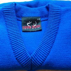 Plain Blue Jumper. Age 7-8