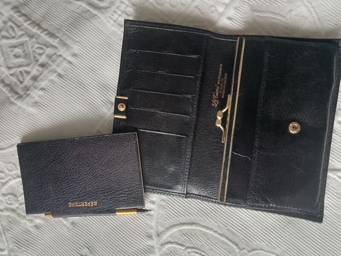 Vintage Leather Coin Purse Le Tierce Maroquinier Paris