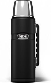 Thermos Stainless King 1.2L Matt Black Drinks Flask 24h Hot Cold - Brand New
