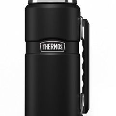 Thermos Stainless King 1.2L Matt Black Drinks Flask 24h Hot Cold - Brand New
