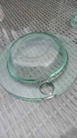 2 Glass bowls and sauce dip mini bowls, D18 post 6e
