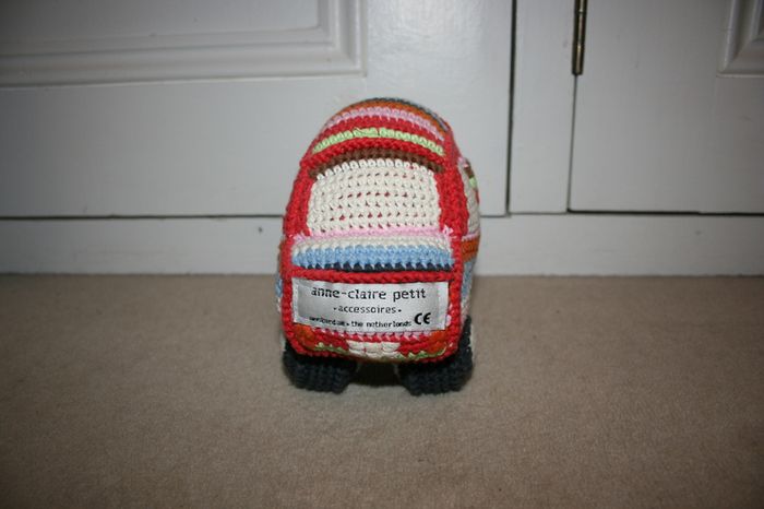 Marie-Claire Petit Crochet Car Toy with Rattle